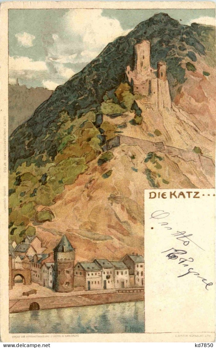 Die Katz - Litho - St. Goar