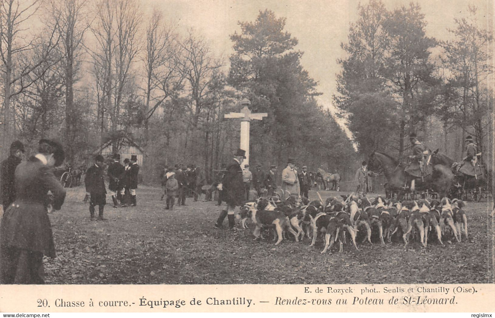 60-CHANTILLY EQUIPAGE CHASSE A COURE-N°2131-A/0011 - Chantilly