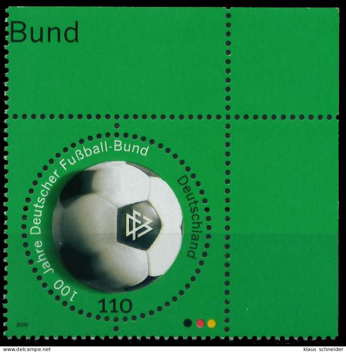 BRD BUND 2000 Nr 2091 Postfrisch ECKE-ORE X60E606 - Unused Stamps