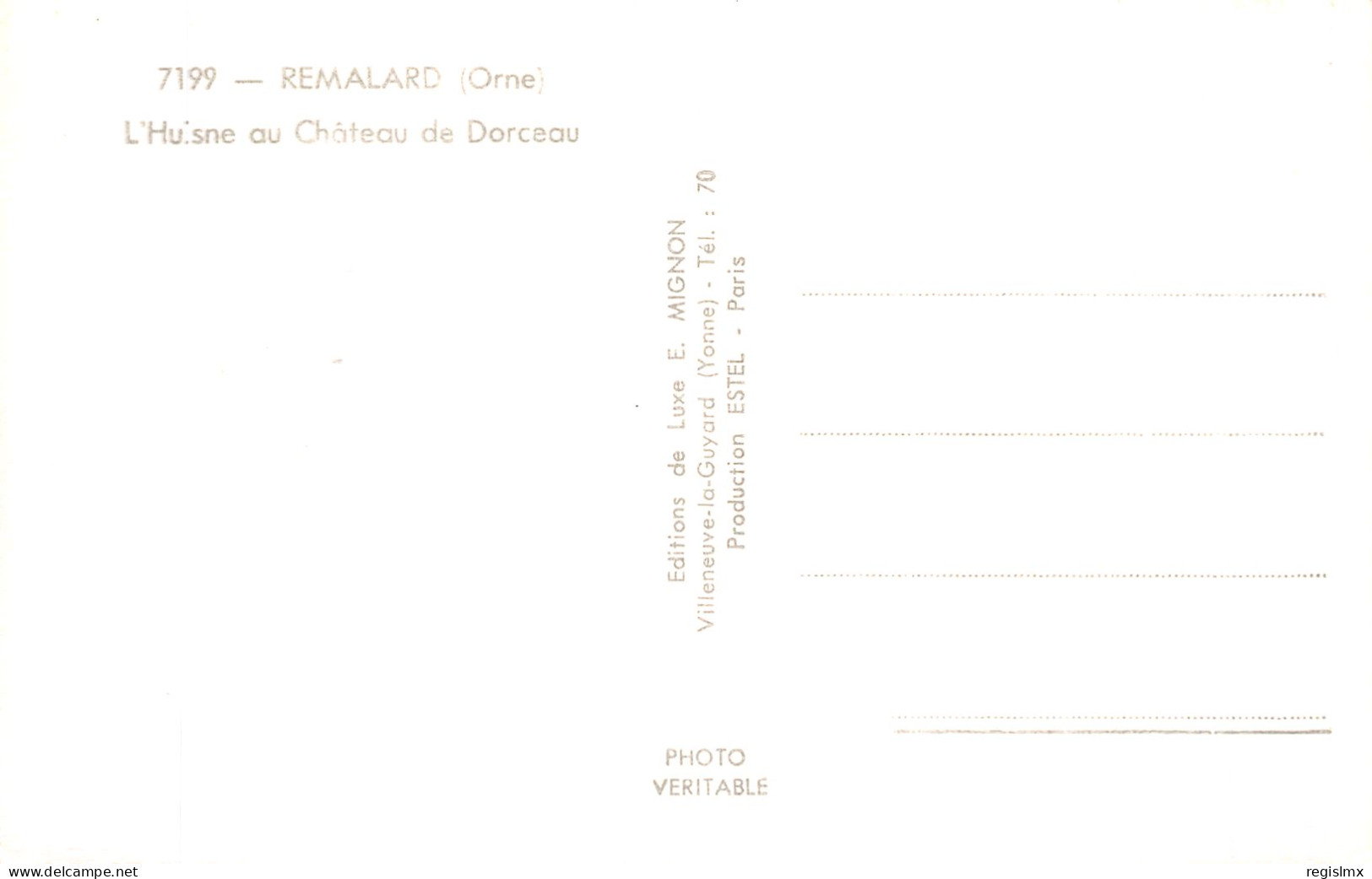 61-REMALARD CHATEAU DE DORCEAU-N°2131-D/0021 - Remalard