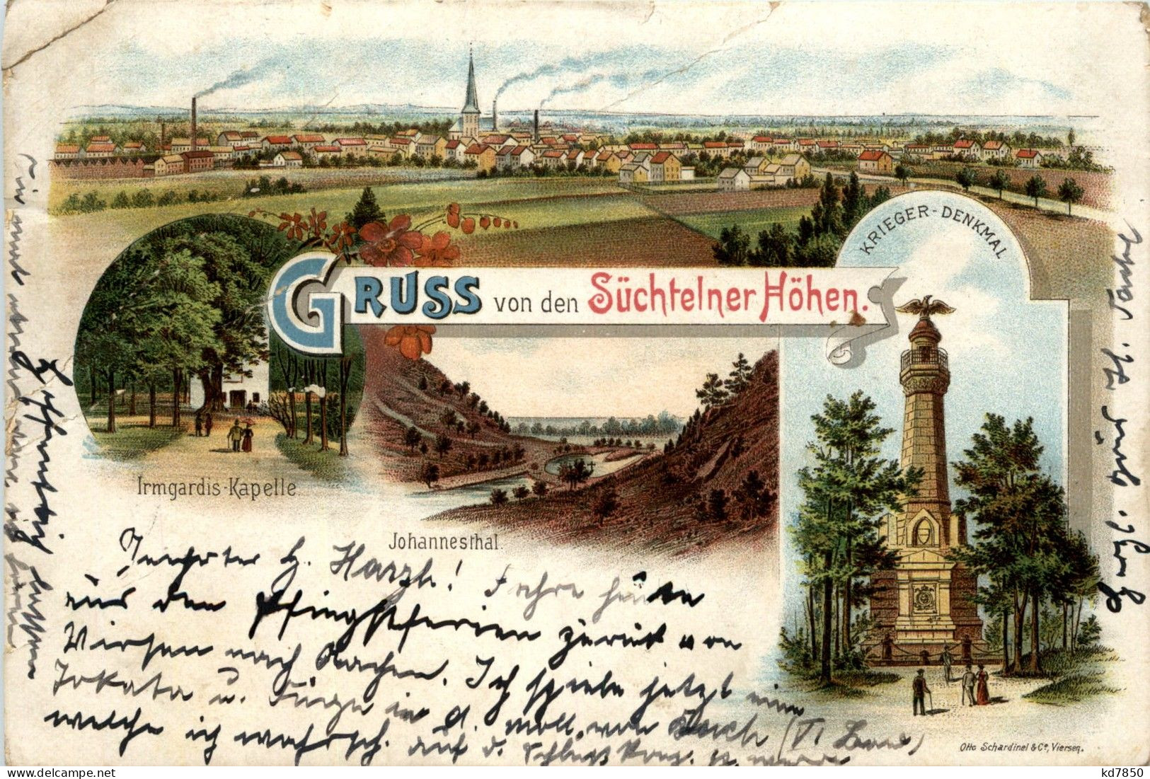 Gruss Von Den Süchtelner Höhen - Litho - Viersen