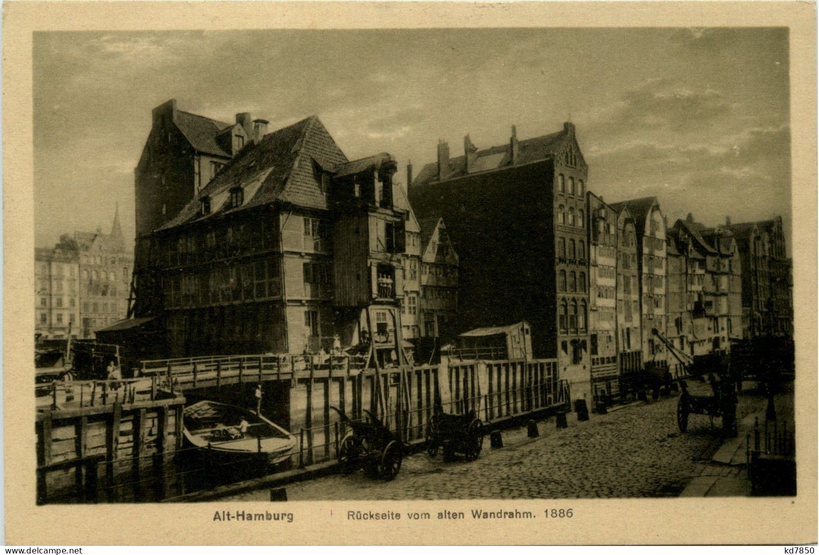 Hamburg - Rückseite Vom Alten Wandrahm 1886, Alt-hamburg - Sonstige & Ohne Zuordnung