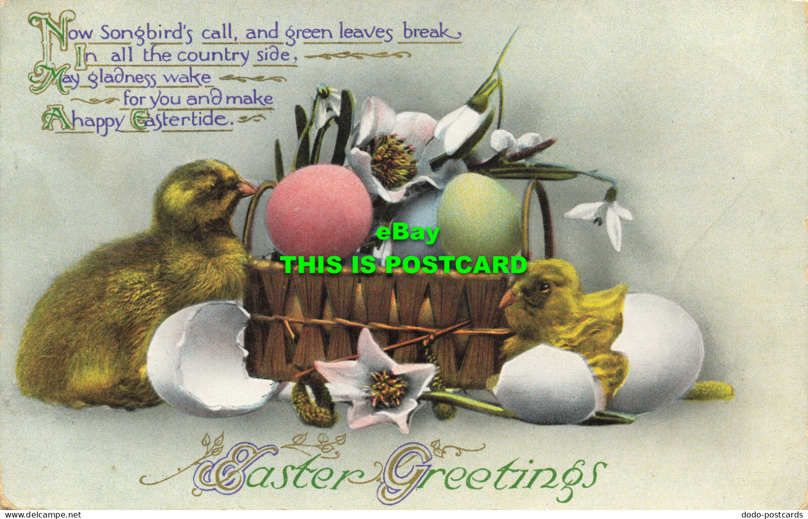 R601486 Now Songbirds Call And Green Leaves Break. Easter Greetings. Wildt And K - Wereld