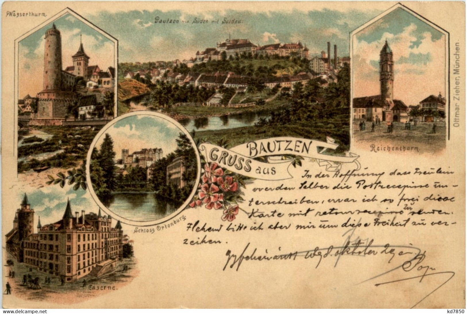 Gruss Aus Bautzen - Litho Gelaufen In Ungarn Nach Rumänien - Bautzen