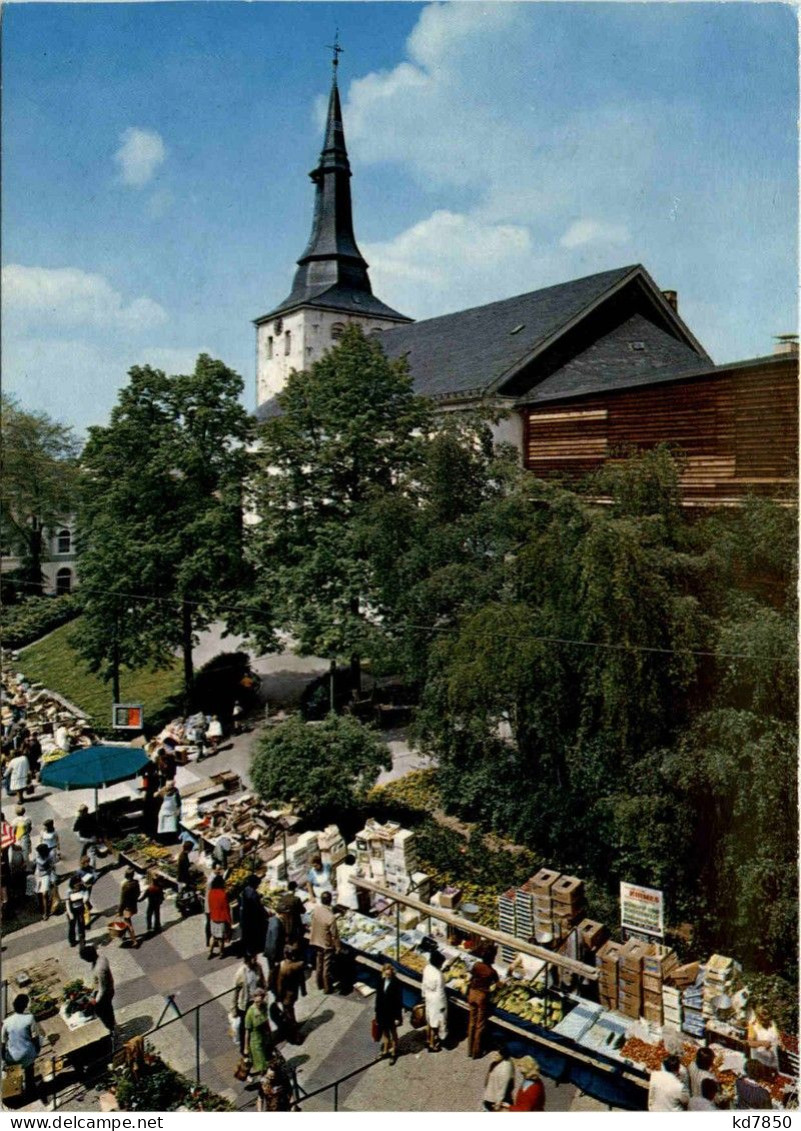 Lüdenscheid - Erlöserkirche Und Markt - Luedenscheid