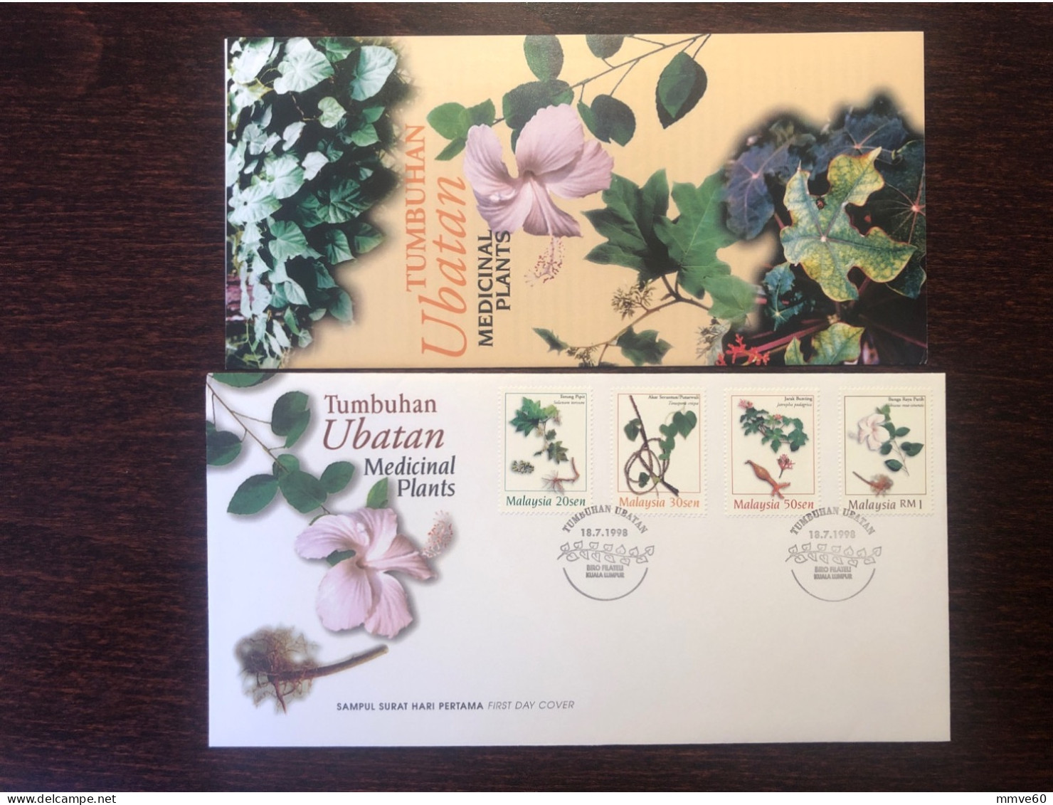 MALAYSIA  FDC COVER 1998 YEAR MEDICINAL PLANTS HEALTH MEDICINE STAMPS - Malasia (1964-...)