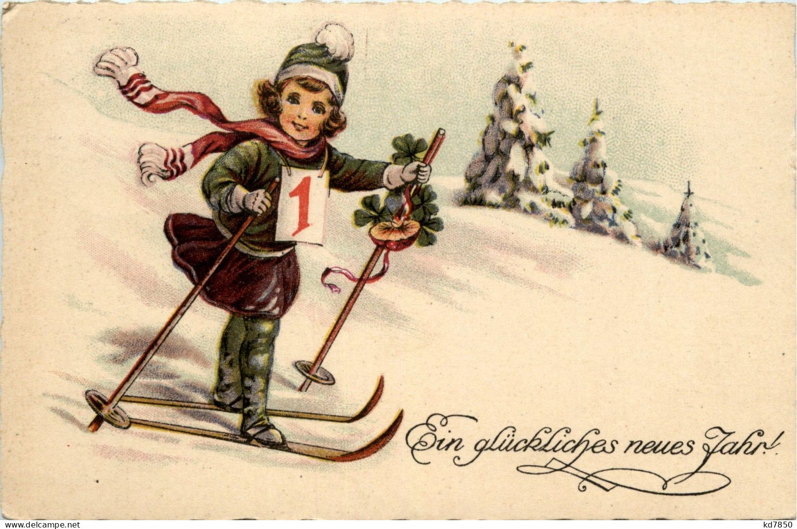 Neujahr - Kind Ski - Nouvel An