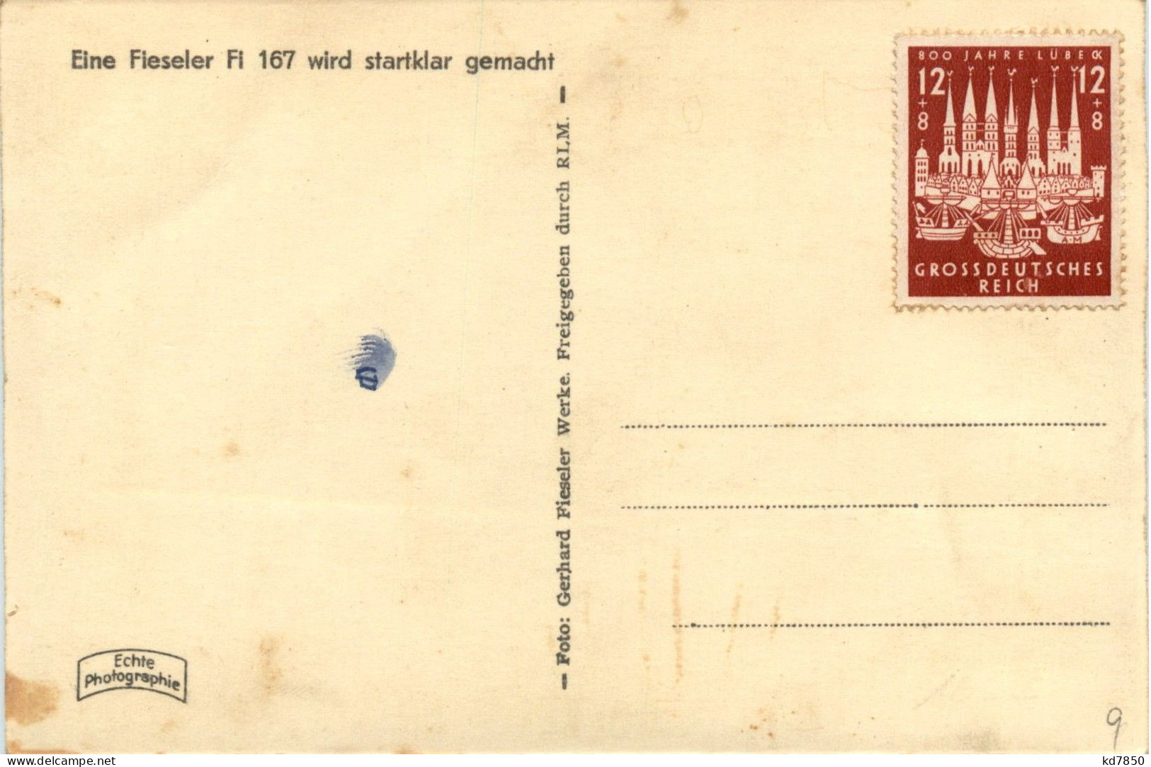 Eine Fieseler Fi 167 Wird Startklar Gemacht - 1939-1945: 2a Guerra