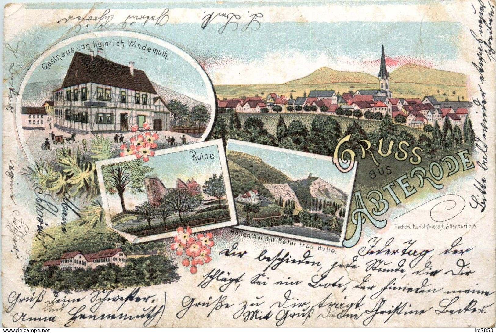 Gruss Aus Abterode - Litho - Meissner - Other & Unclassified