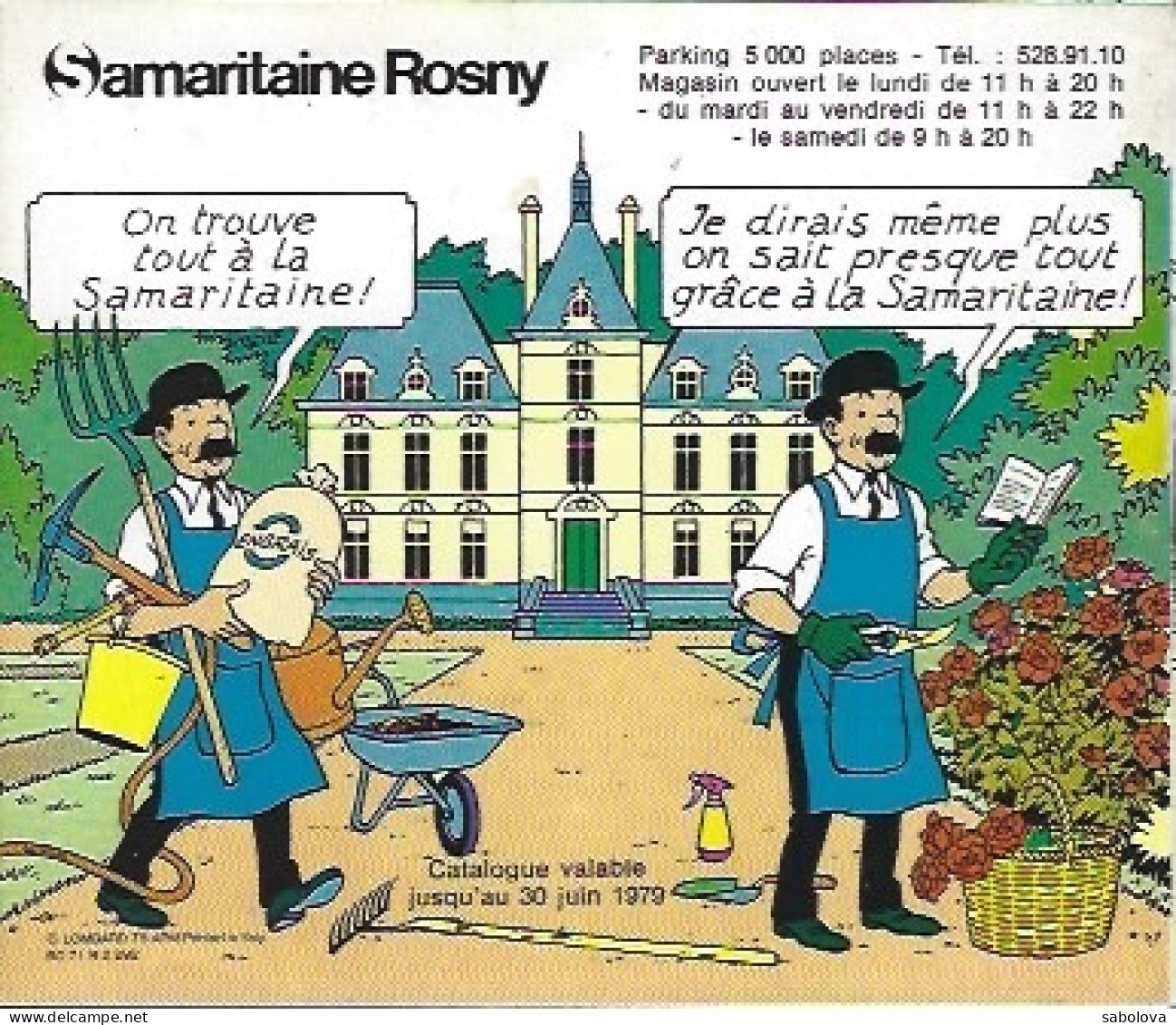 TINTIN La Samaritaine Rosny 1979 . 13 Cm Sur 11 Cm 50 Pages. Très Rare - Advertisement