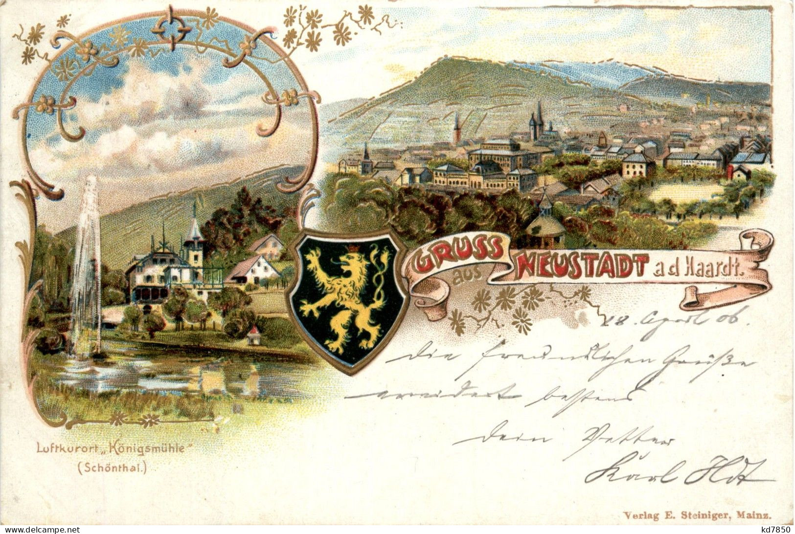 Gruss Aus Neustadt A D Haardt - Litho - Neustadt (Weinstr.)