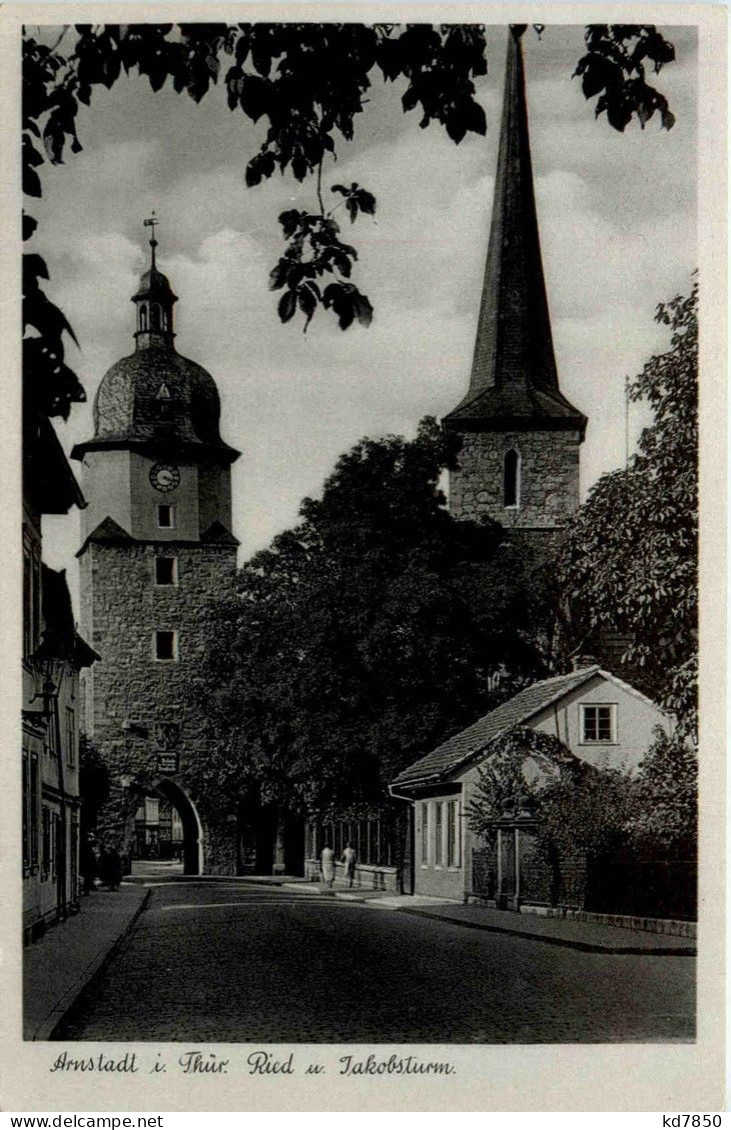 Arnstadt/Thür. - Ried Und Jakobsturm - Arnstadt