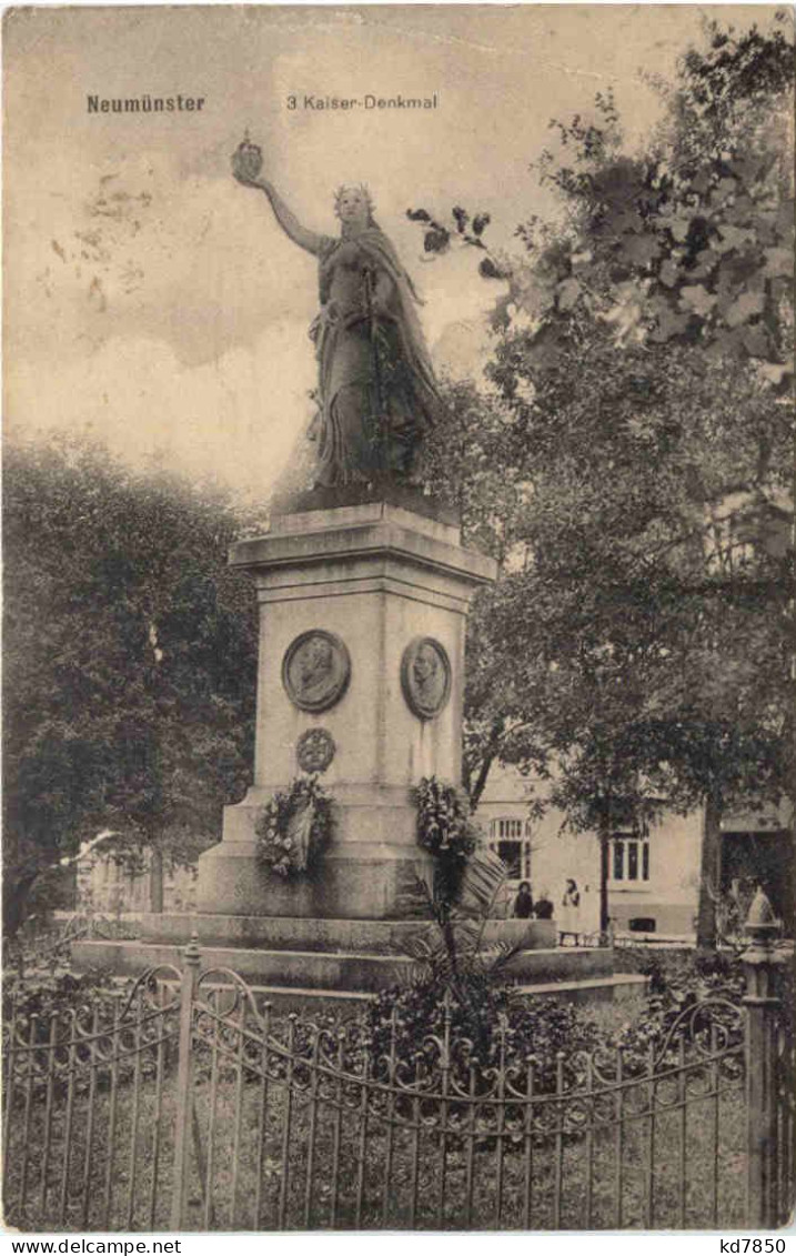 Neumünster - 3 Kaiser Denkmal - Neumuenster