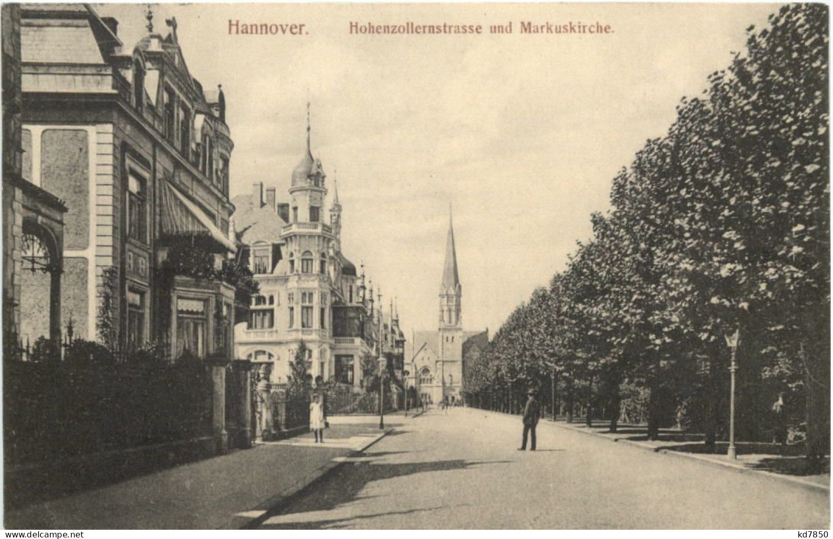 Hannover - Hohenzollernstrasse Und Markuskirche - Hannover