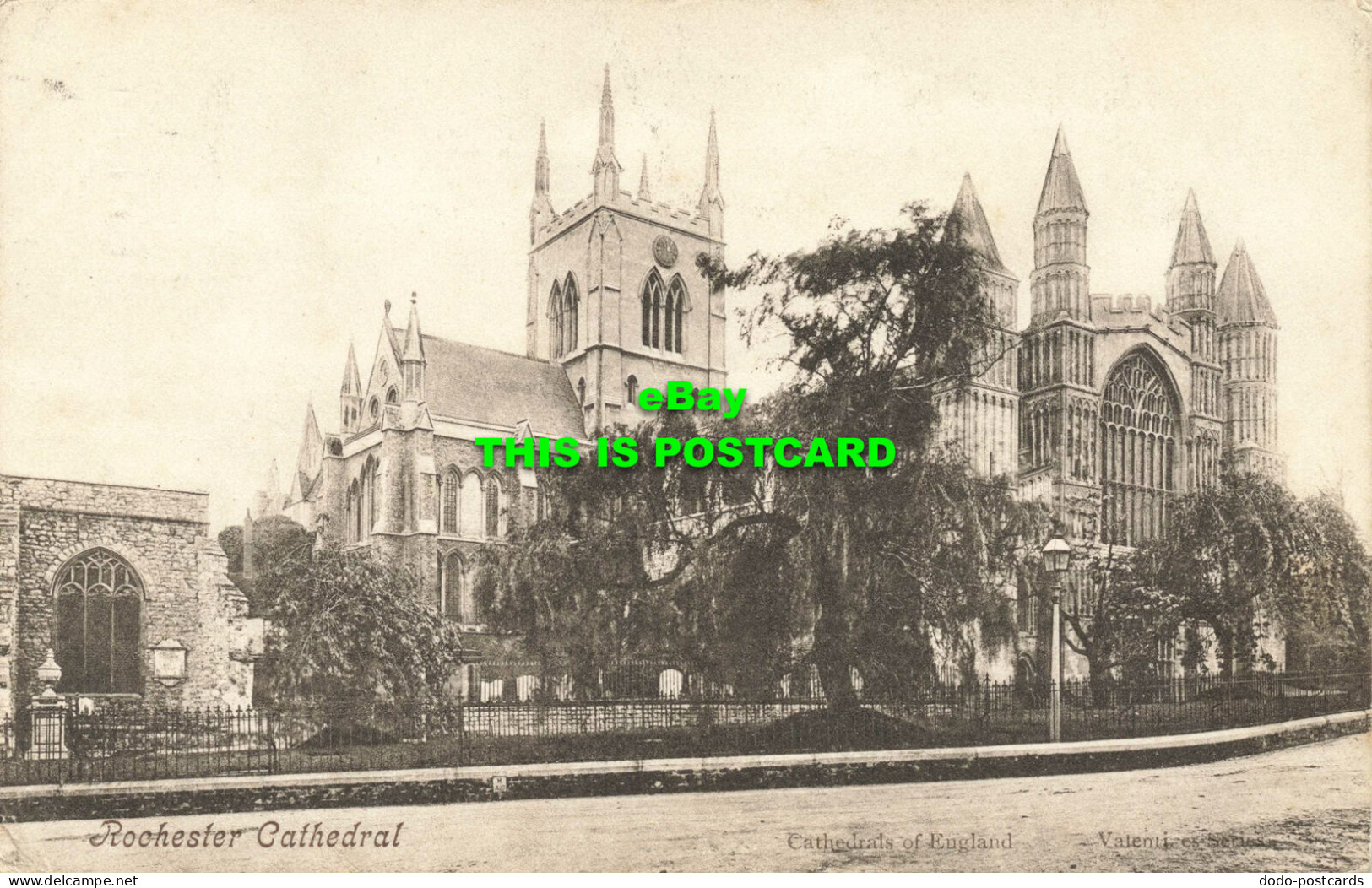 R601221 Rochester Cathedral. Cathedrals Of England. Valentines Series. 1909 - Monde