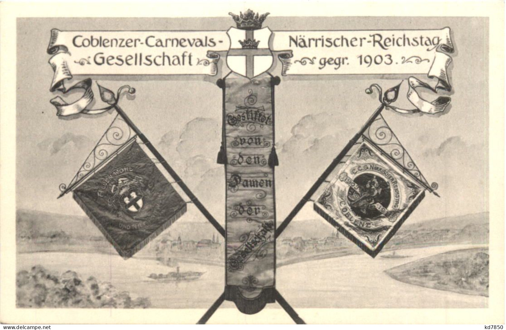Koblenz Am Rhein - Karnevals Närrischer Reichstag Gesellschaft 1903 - Koblenz