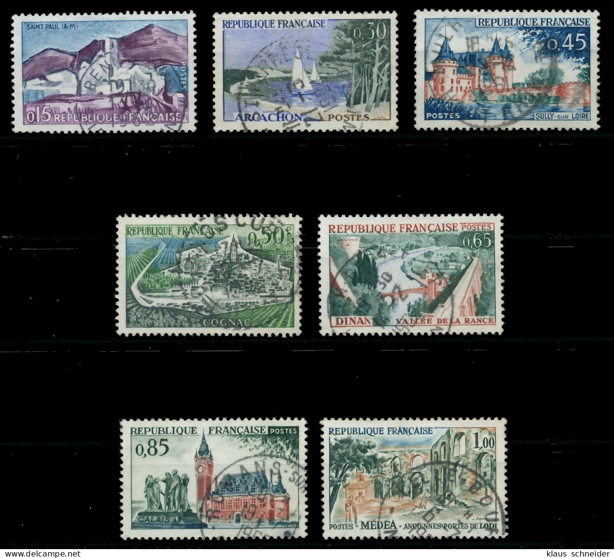FRANKREICH 1961 Nr 1365-1371 Gestempelt X62D21A - Oblitérés
