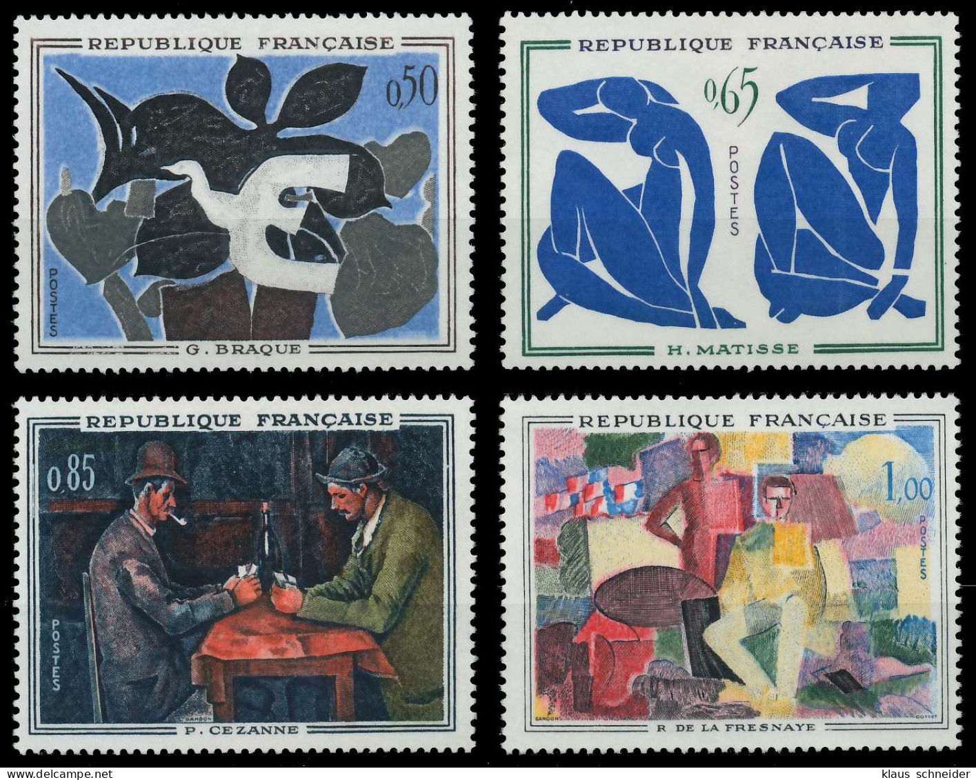 FRANKREICH 1961 Nr 1372-1375 Postfrisch S25CCA2 - Unused Stamps