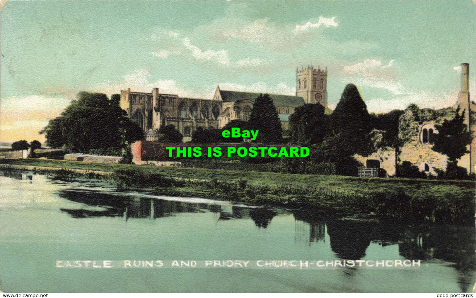 R601226 Castle Ruins And Priory Church. Christchurch. 1908 - Welt