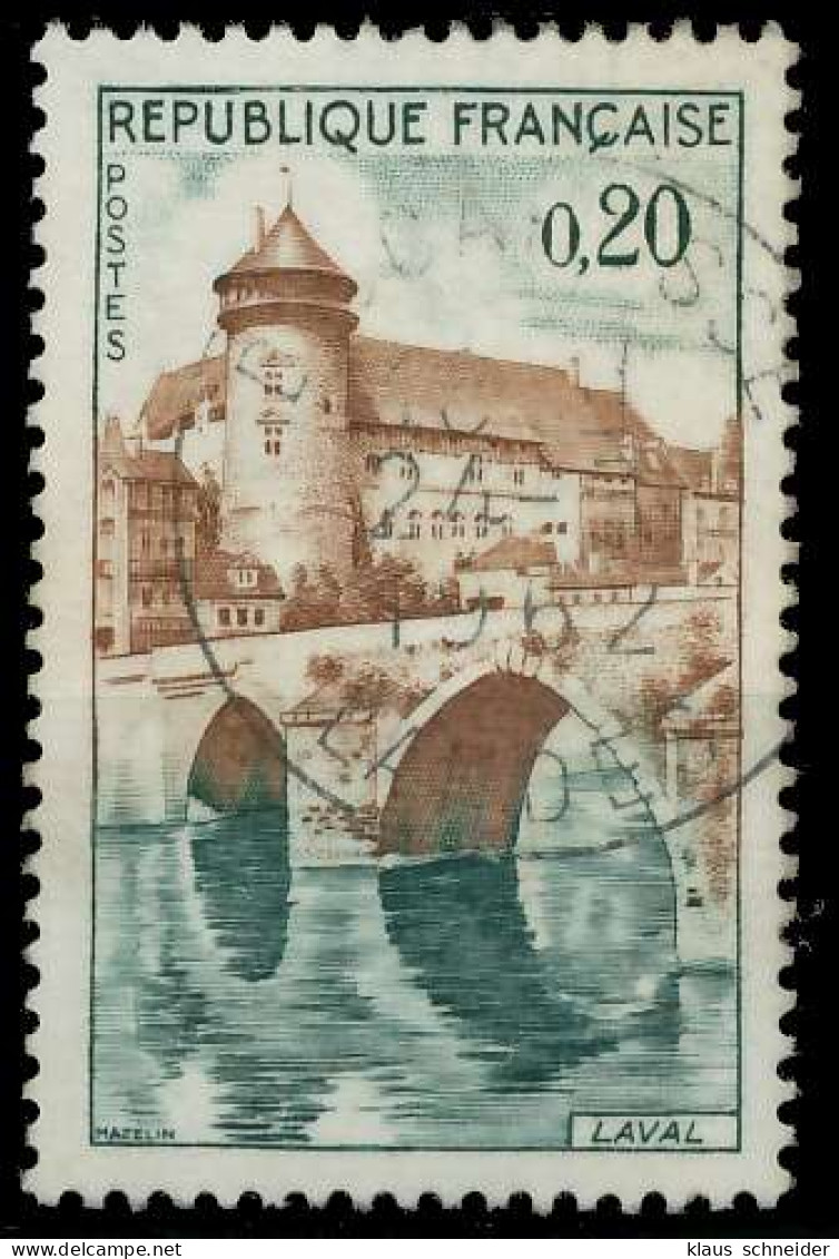 FRANKREICH 1962 Nr 1383 Zentrisch Gestempelt X62D342 - Used Stamps