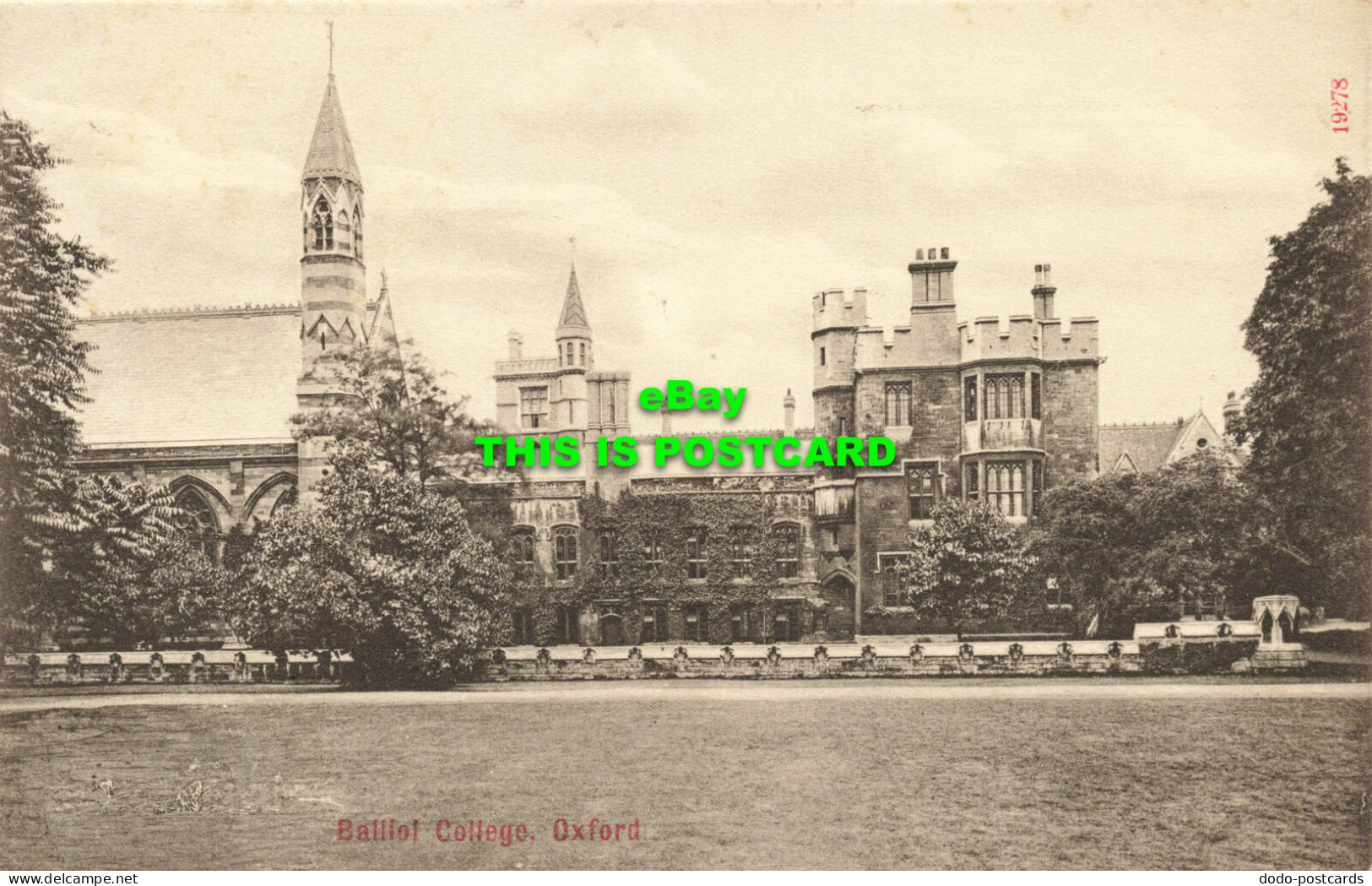 R600477 Oxford. Balliol College. O. F. Stengel - Monde