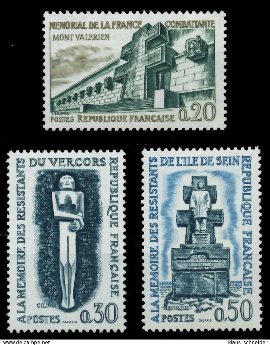 FRANKREICH 1962 Nr 1389-1391 Postfrisch S263D42 - Nuevos