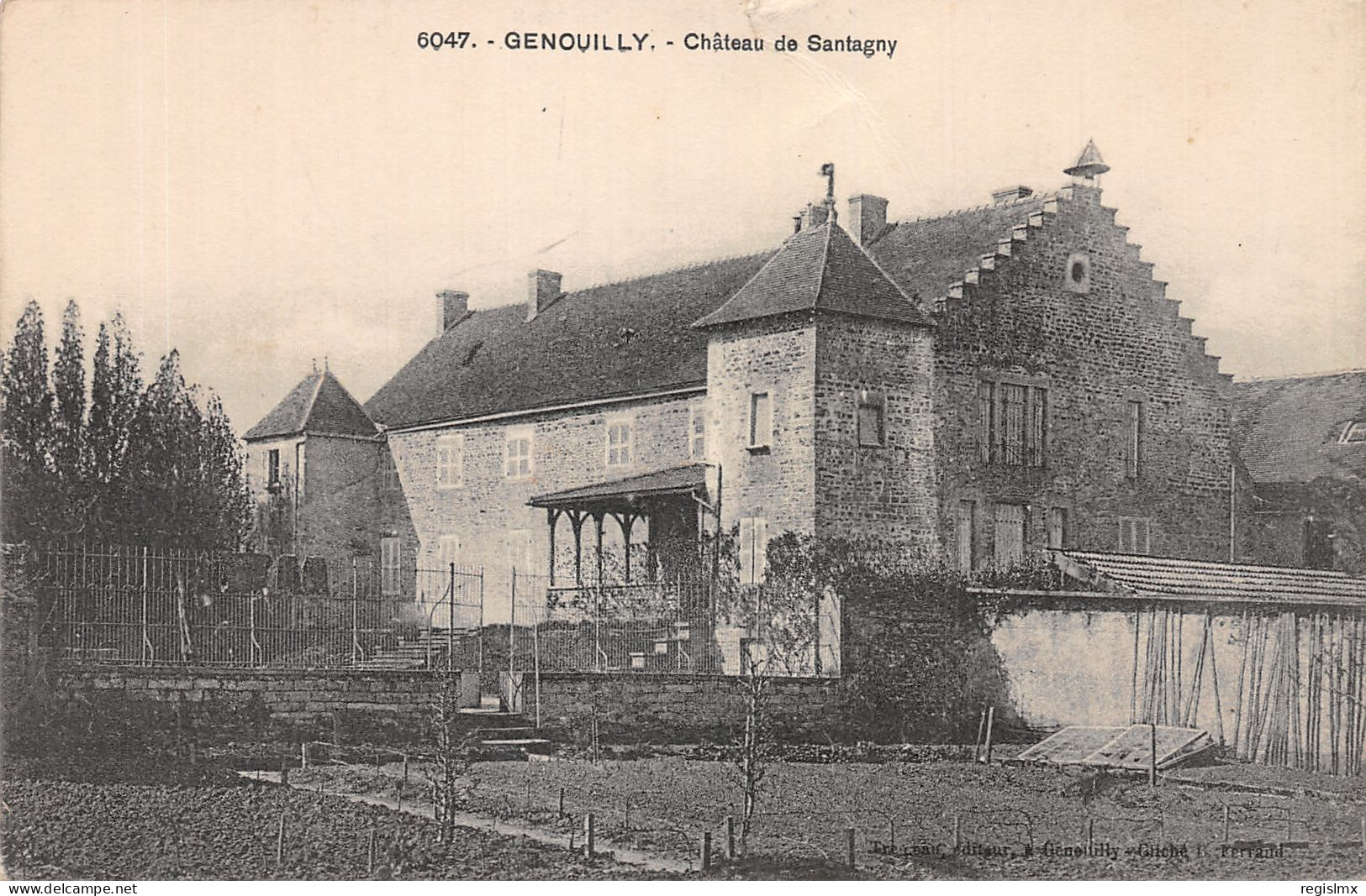 71-GENOUILLY CHATEAU DE SANTAGNY-N°2133-G/0361 - Other & Unclassified
