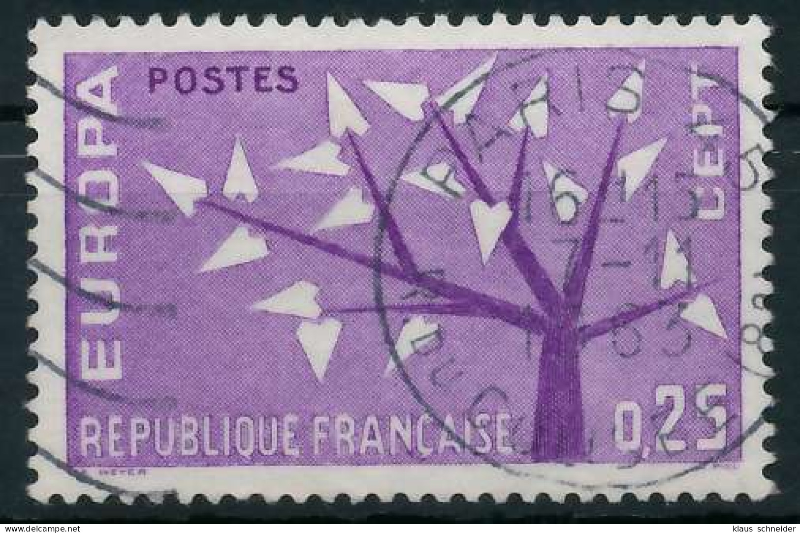 FRANKREICH 1962 Nr 1411 Gestempelt X62D5CA - Used Stamps
