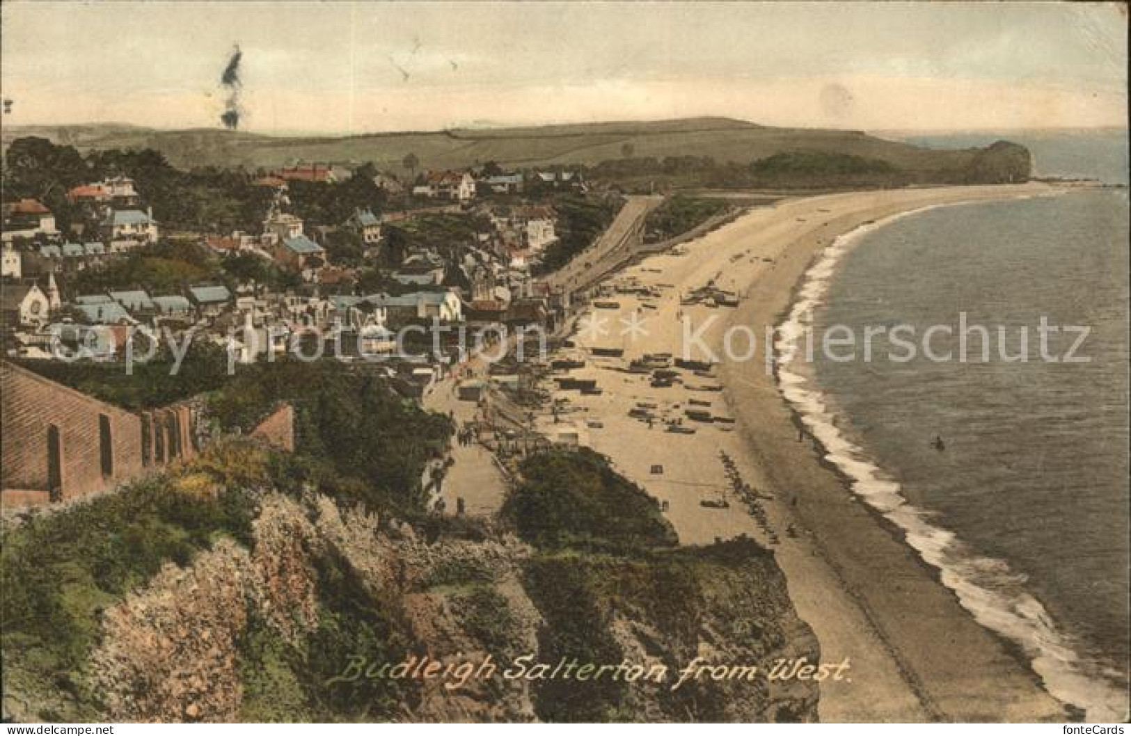 11750765 Budleigh Salterton Panorama Beach Frith's Series  - Other & Unclassified