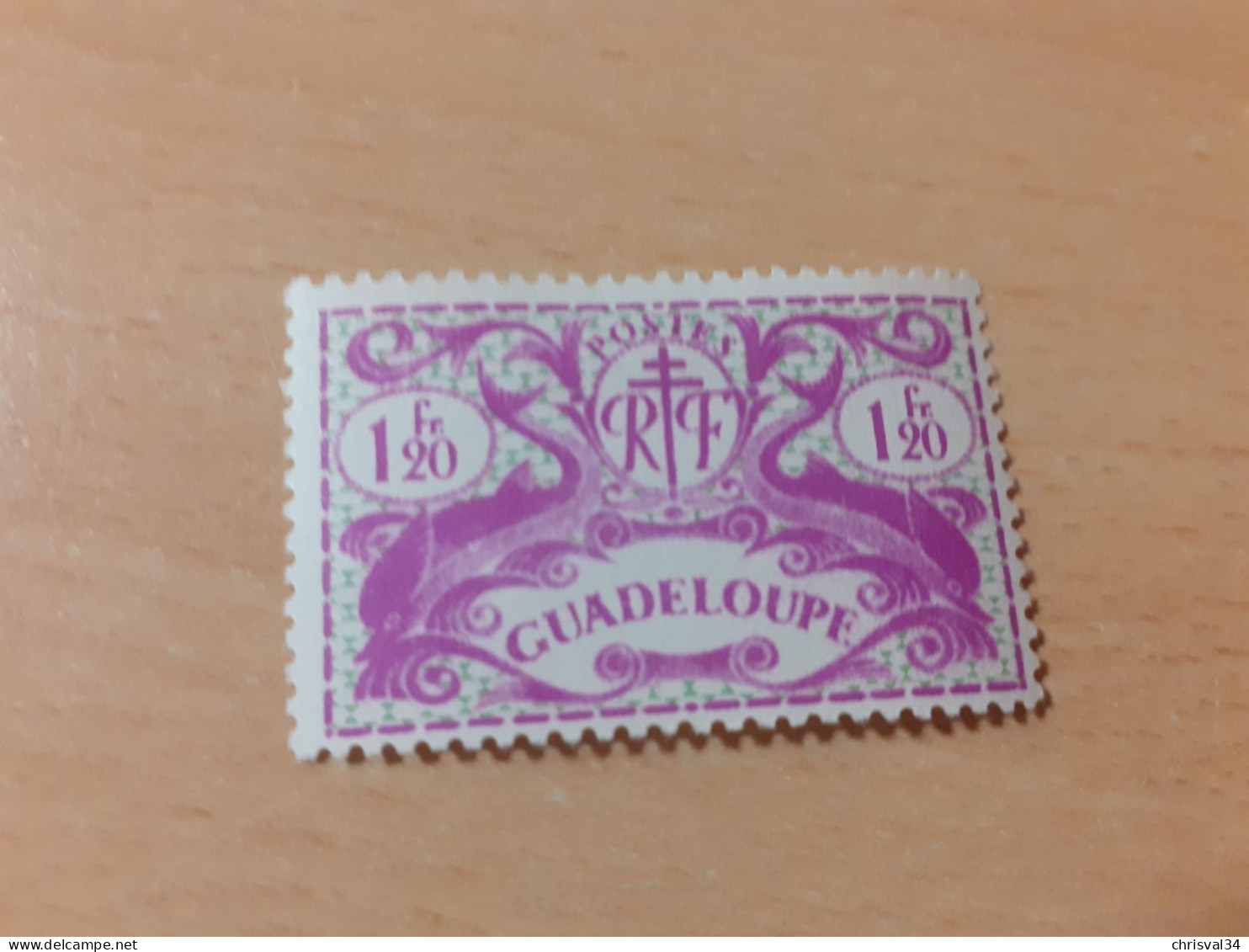 TIMBRE   GUADELOUPE       N  186    COTE  0,50   EUROS  NEUF  TRACE   CHARNIERE - Ungebraucht