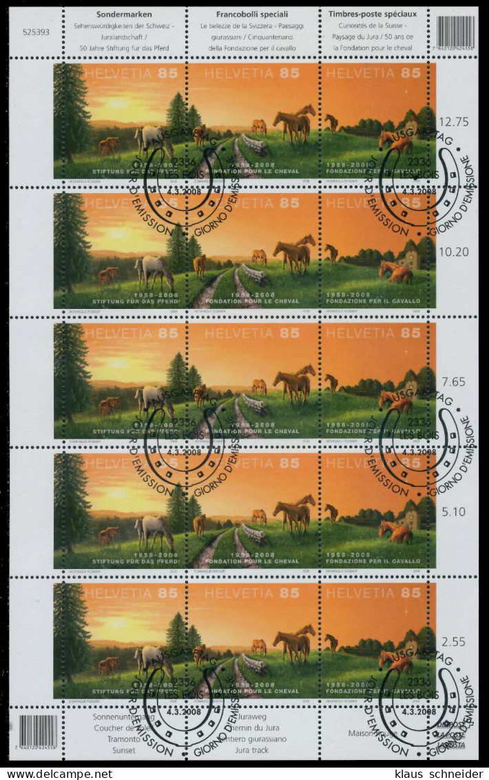 SCHWEIZ BLOCK KLEINBOGEN 2000-2009 Nr 2047-2049 X64C242 - Blocs & Feuillets