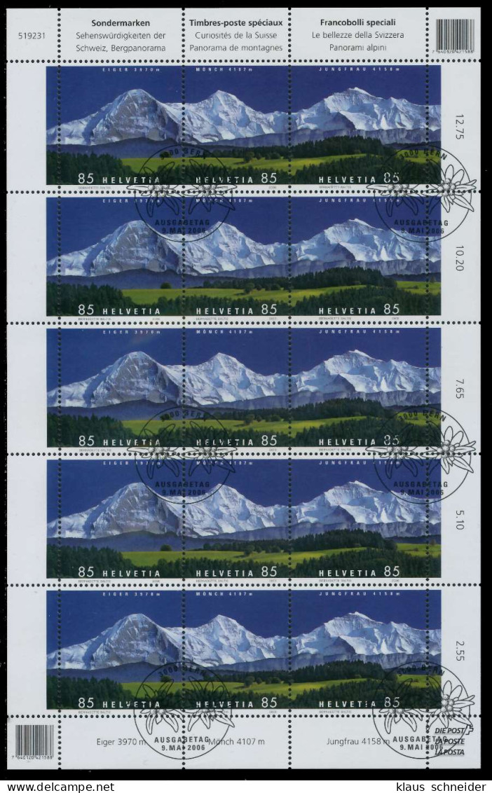 SCHWEIZ 2006 Nr 1966-1968 ESST KLEINBG X64C26E - Used Stamps