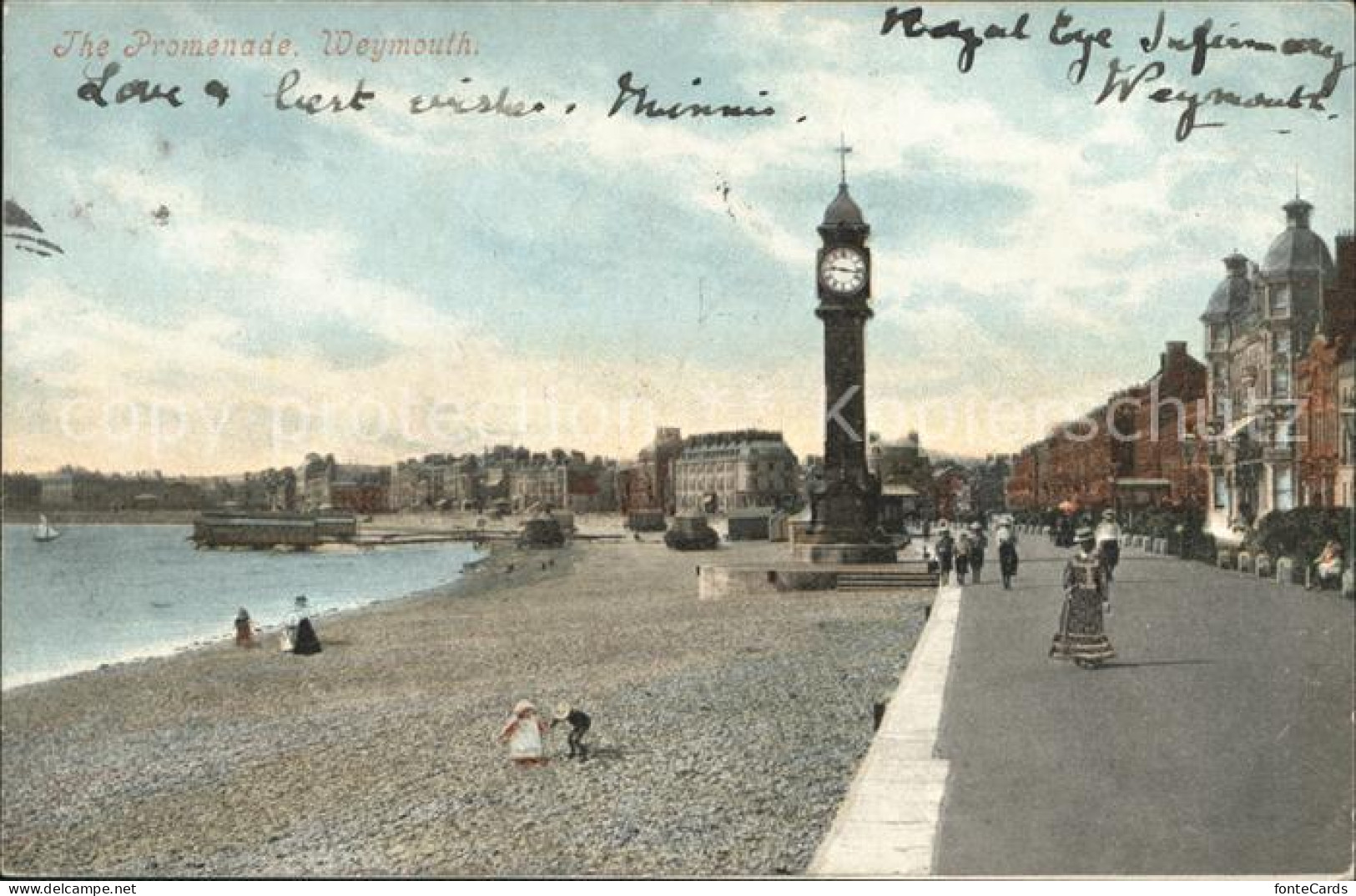 11750718 Weymouth Dorset Promenade Clock Tower Weymouth And Portland - Andere & Zonder Classificatie