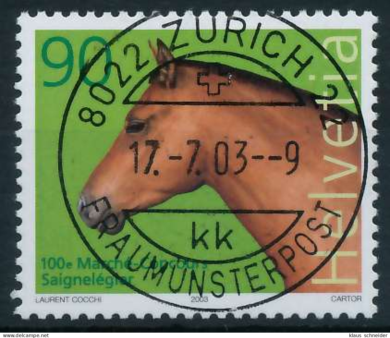 SCHWEIZ 2003 Nr 1829 Zentrisch Gestempelt X64C32A - Used Stamps