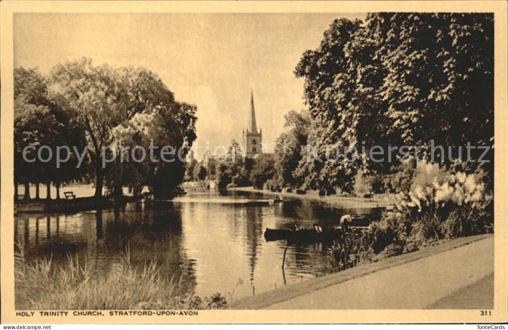 11750673 Stratford-Upon-Avon Holy Trinity Church River  - Altri & Non Classificati