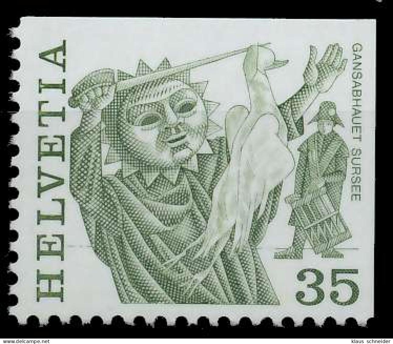 SCHWEIZ 1977 Nr 1103Eorx Postfrisch X66EE02 - Unused Stamps