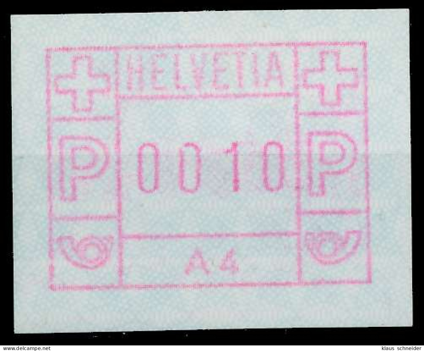 SCHWEIZ AUTOMATENMARKEN A1 Nr 1A4 Postfrisch X67940E - Automatic Stamps
