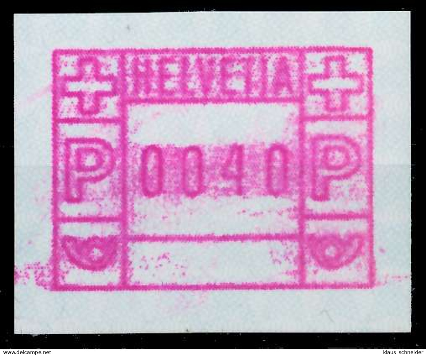SCHWEIZ AUTOMATENMARKEN A2 Nr 2 0040 Postfrisch X679422 - Automatic Stamps