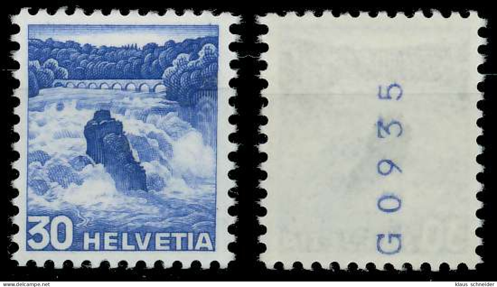 SCHWEIZ ROLLENMARKEN Nr 303yR A-K Postfrisch X67949A - Coil Stamps