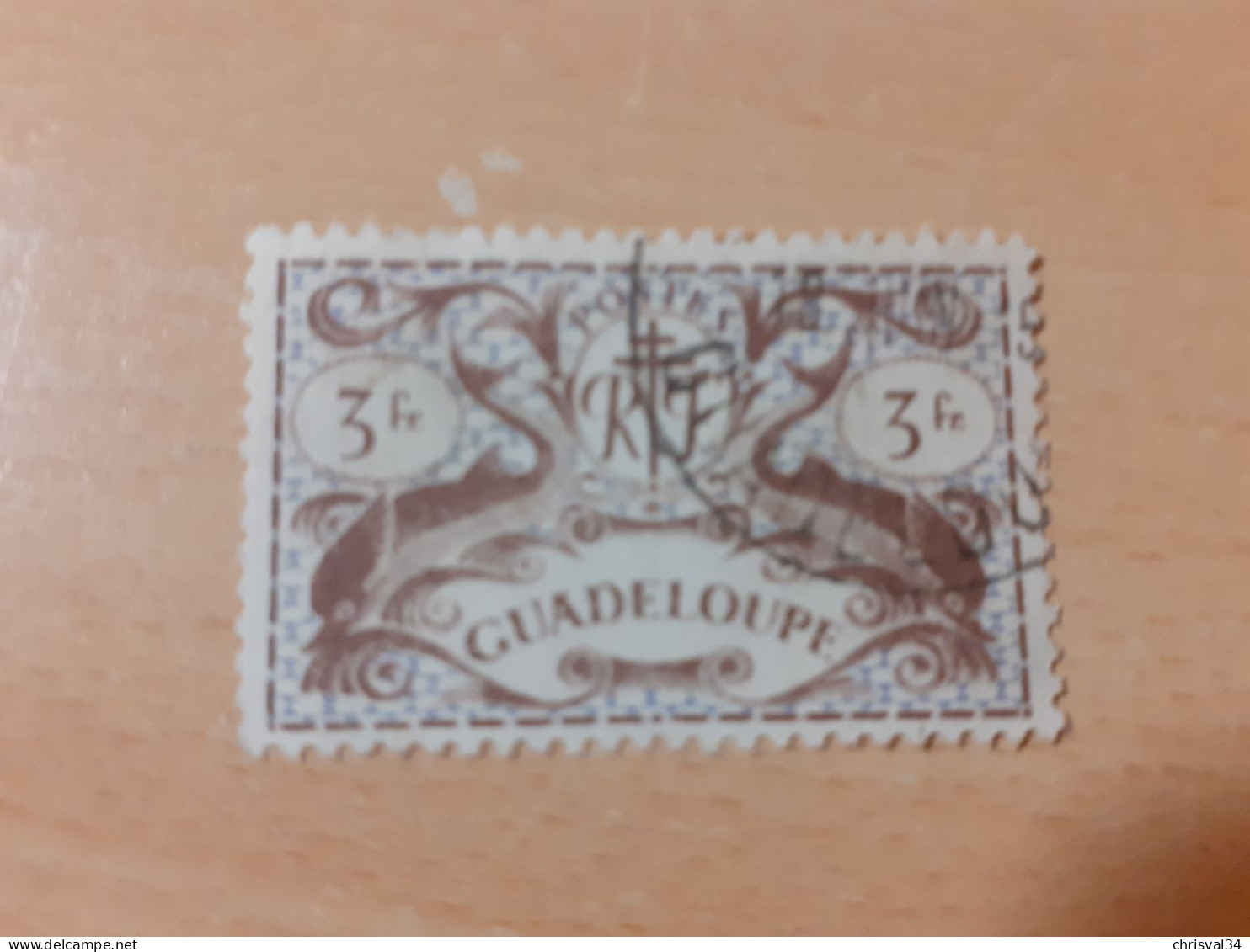 TIMBRE   GUADELOUPE       N  190    COTE  0,75   EUROS  OBLITERE - Gebraucht