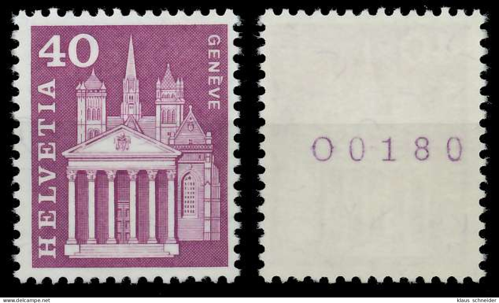 SCHWEIZ ROLLENMARKEN Nr 703yR L-P Postfrisch X679506 - Coil Stamps