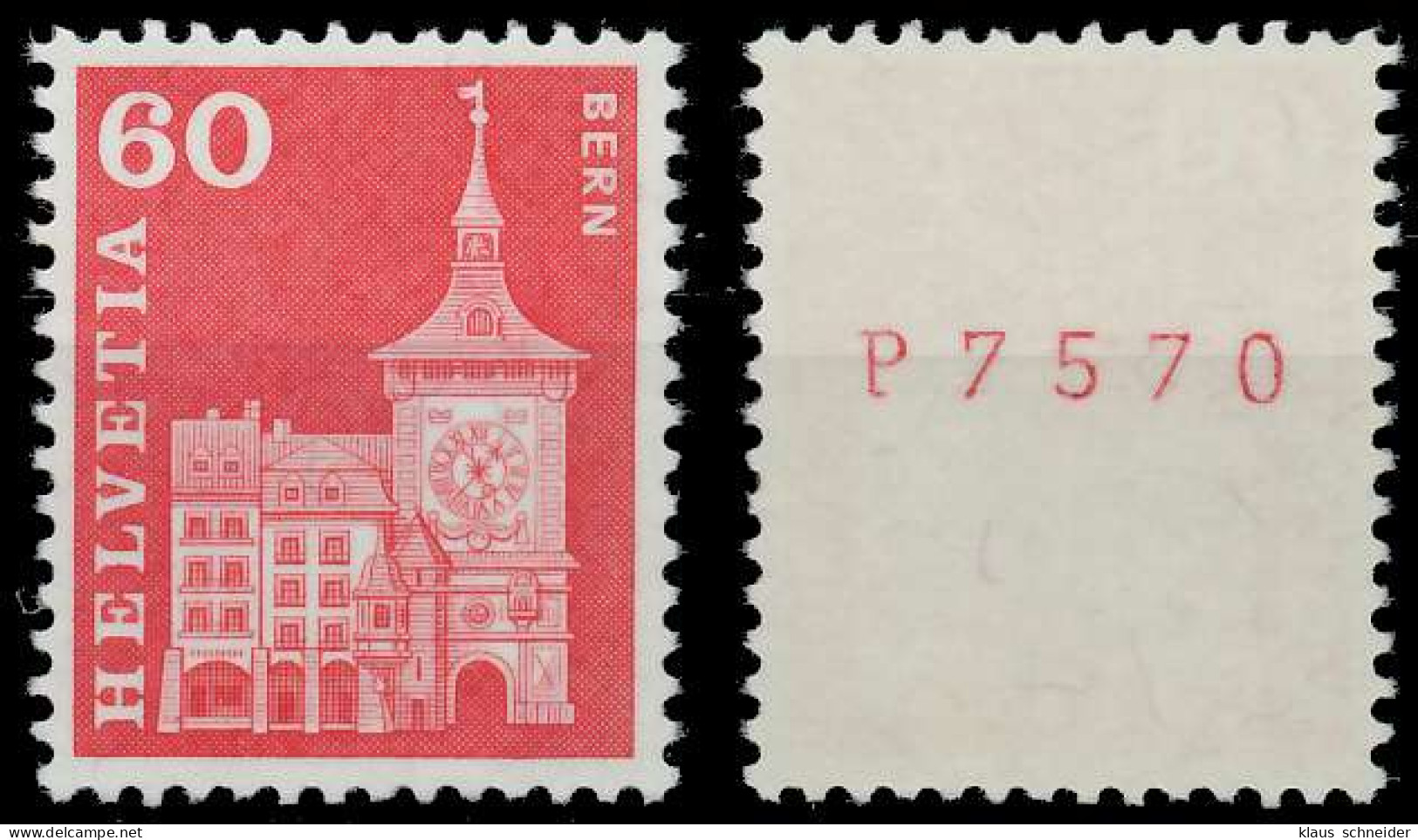 SCHWEIZ ROLLENMARKEN Nr 705yR L-P Postfrisch X679516 - Coil Stamps