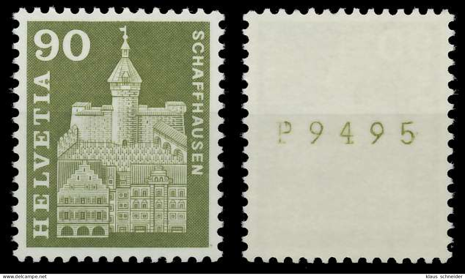 SCHWEIZ ROLLENMARKEN Nr 709xR L-P Postfrisch X67952E - Coil Stamps