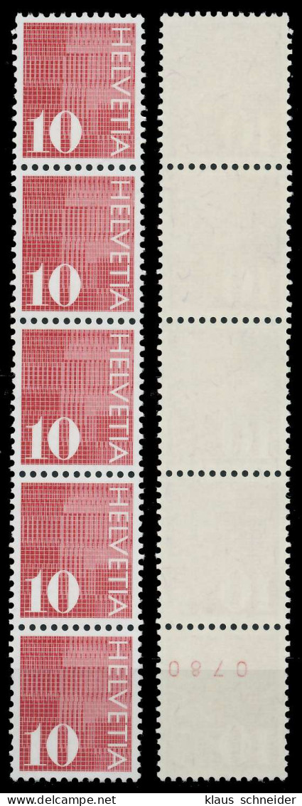 SCHWEIZ ROLLENMARKEN Nr 933yaRII Postfrisch 5ER STR X6795B6 - Coil Stamps