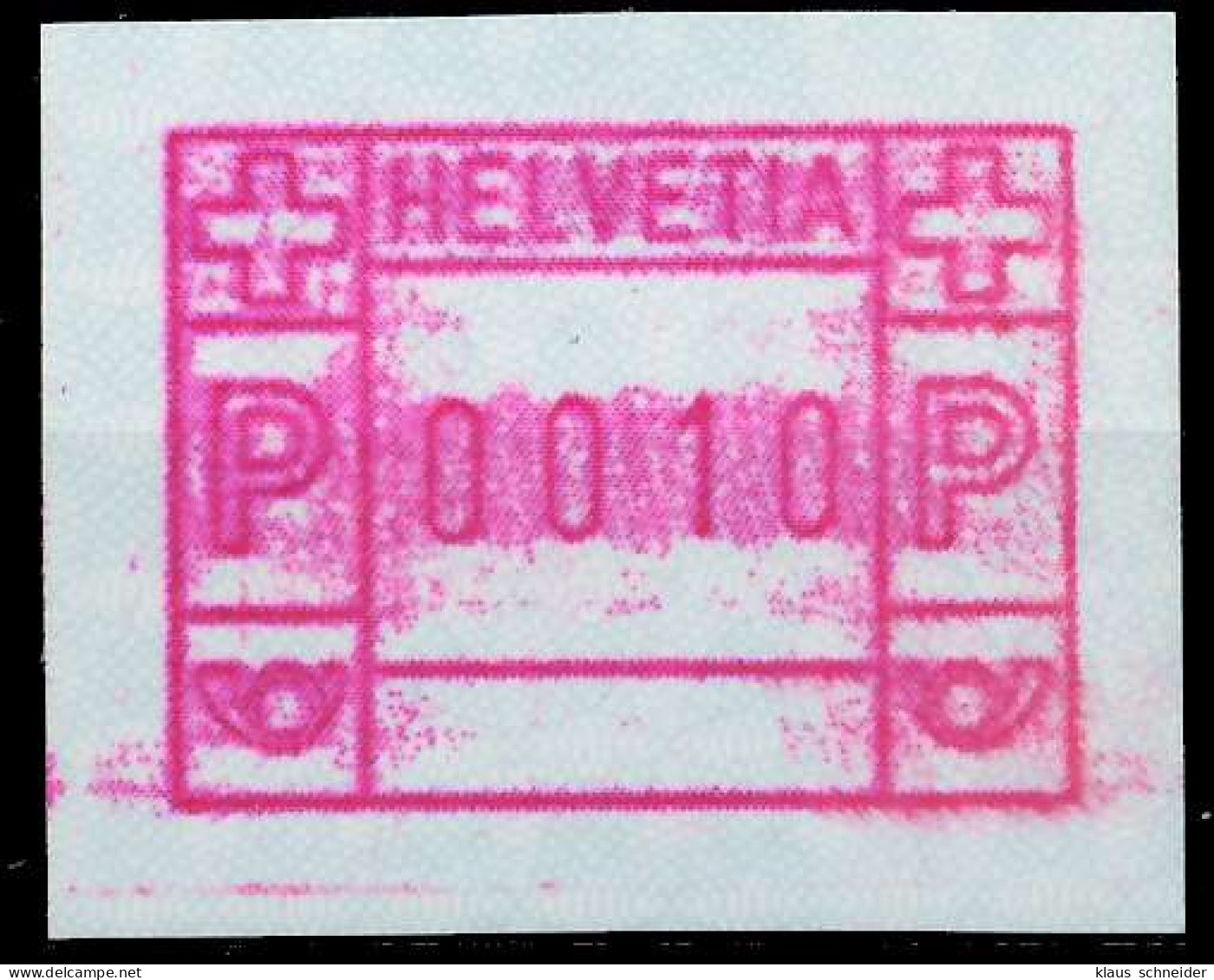 SCHWEIZ AUTOMATENMARKEN A3 Nr 3yavI 0010 Postfrisch X679662 - Automatic Stamps