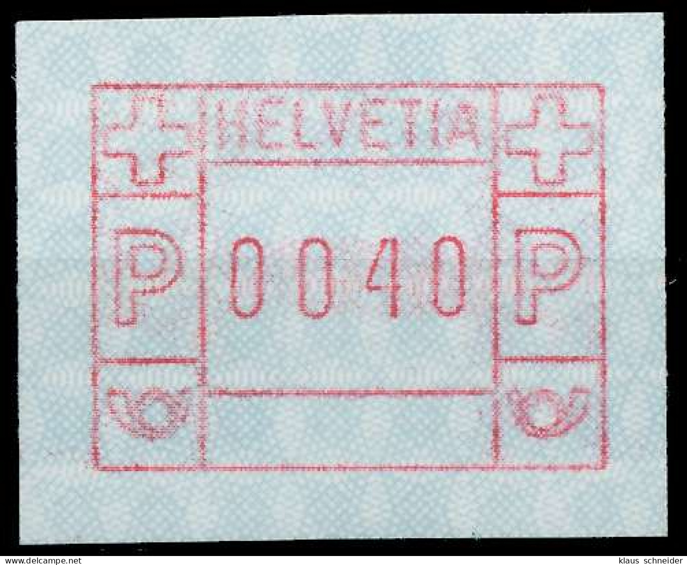 SCHWEIZ AUTOMATENMARKEN A3 Nr 3yavI 0040 Postfrisch X67967A - Automatic Stamps
