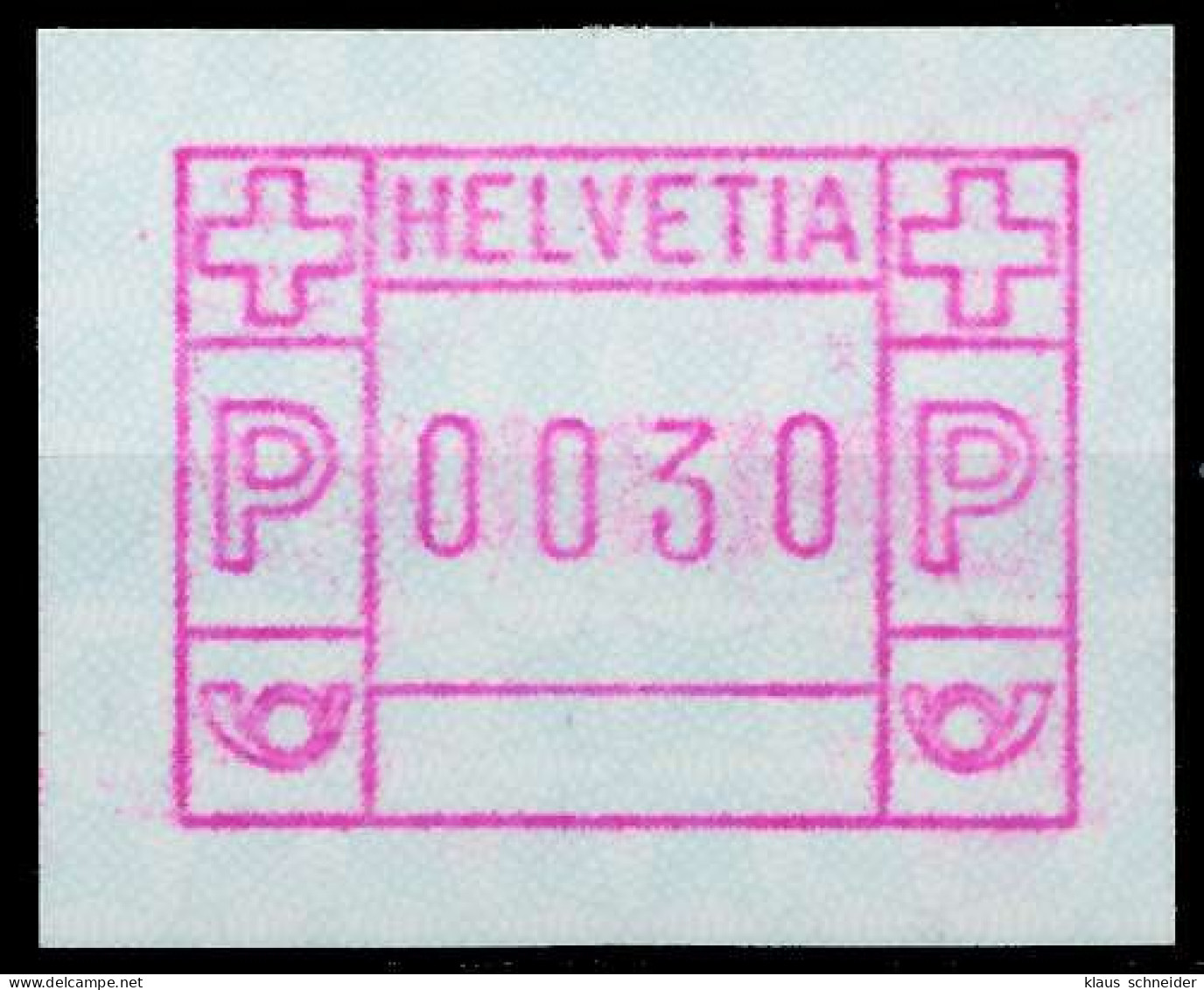 SCHWEIZ AUTOMATENMARKEN A3 Nr 3yavI 0030 Postfrisch X679676 - Automatic Stamps