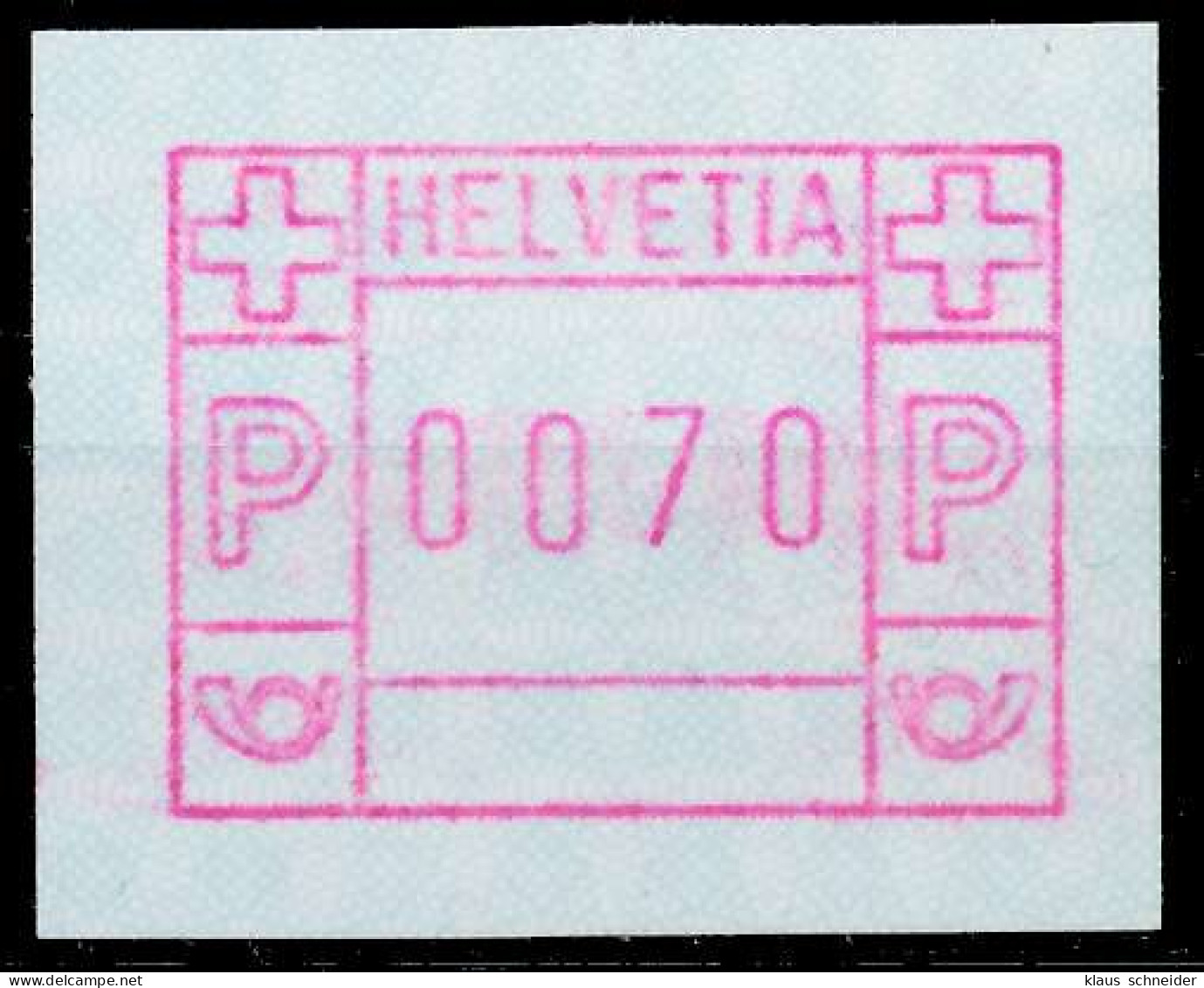 SCHWEIZ AUTOMATENMARKEN A3 Nr 3yavI 0070 Postfrisch X67968E - Automatic Stamps