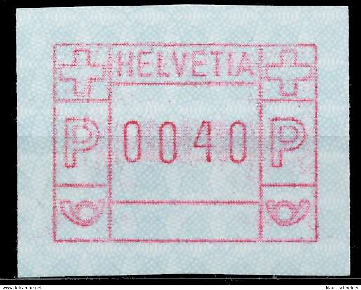 SCHWEIZ AUTOMATENMARKEN A3 Nr 3yawI 0040 Postfrisch X6796F2 - Automatic Stamps