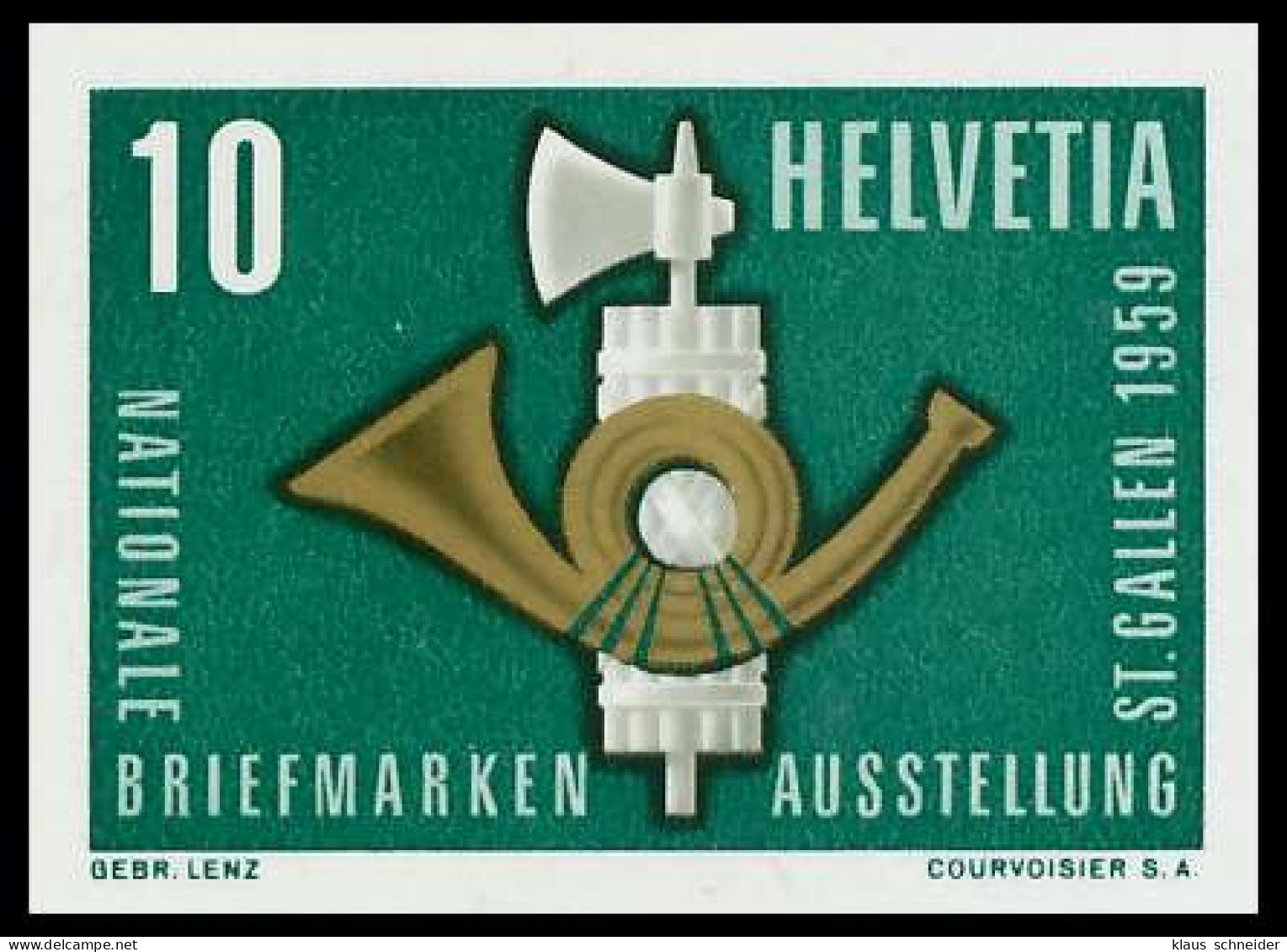 SCHWEIZ 1959 Nr 672 Postfrisch S2B907A - Unused Stamps